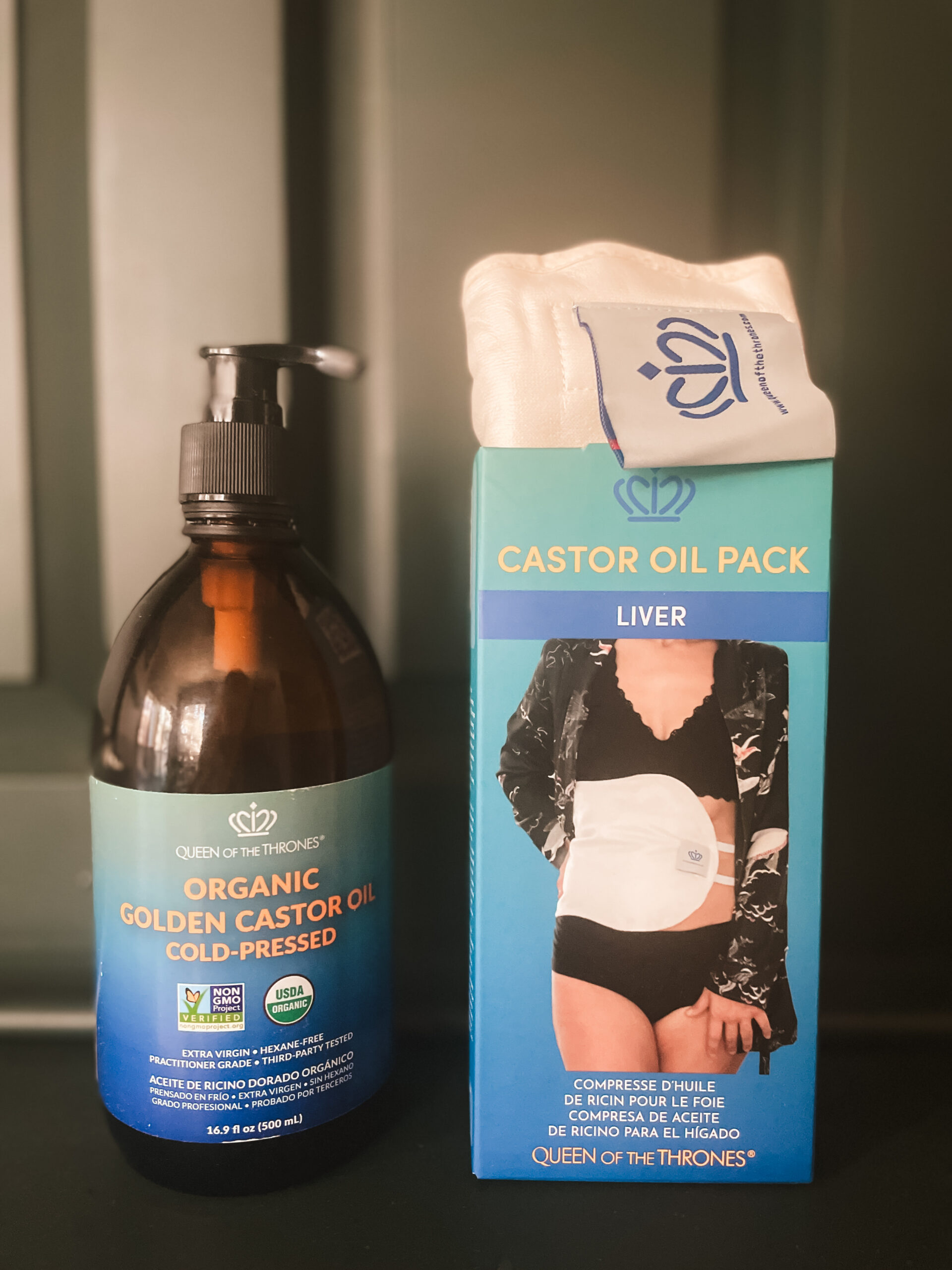 queen of thrones castor oil pack packaging